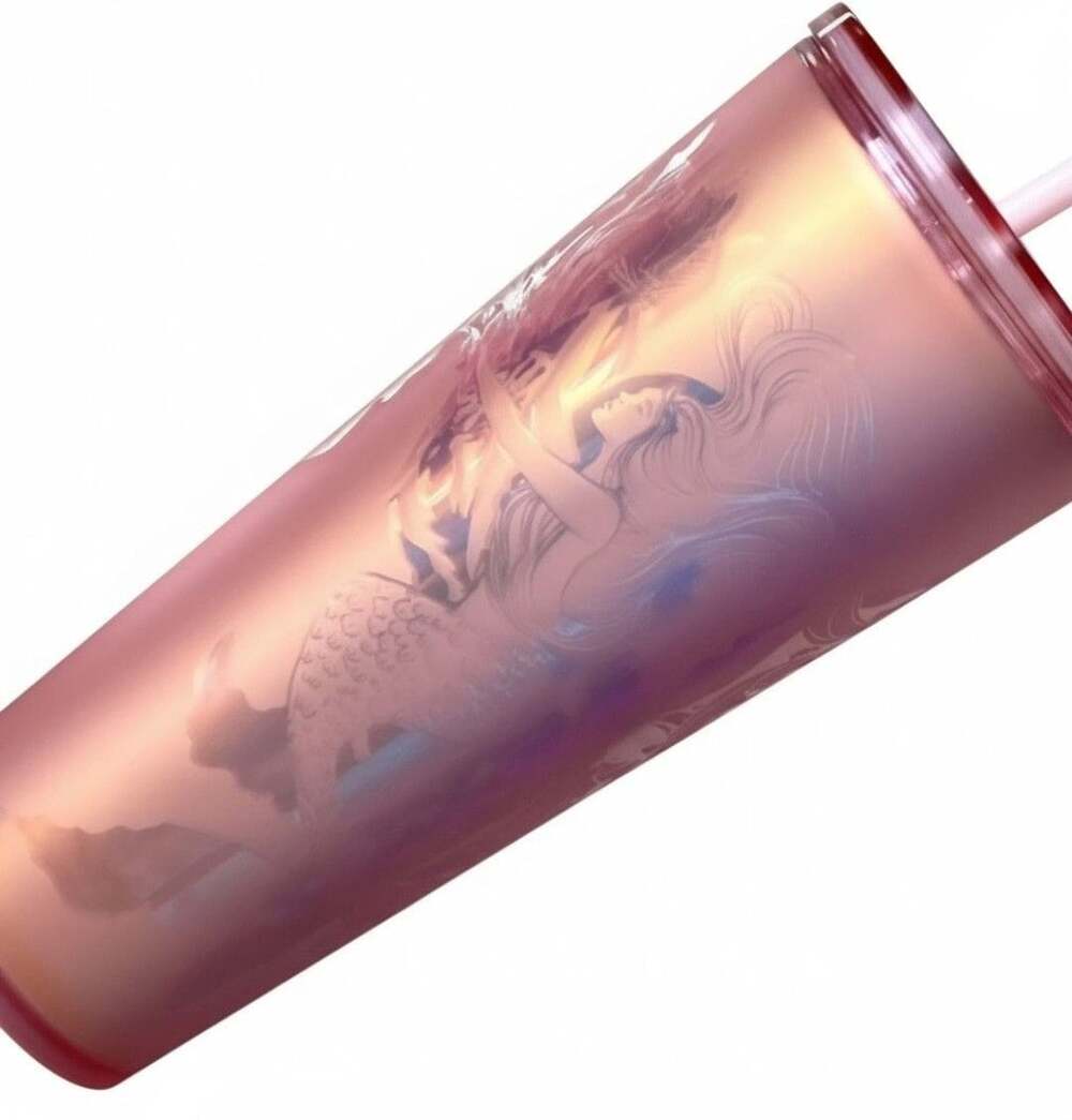 Starbucks Siren Soft Touch Tumbler Rose Gold 24 oz Copper Spring Cup